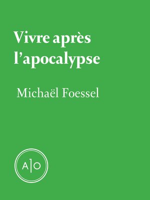 cover image of Vivre après l'apocalypse